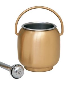 Bronze Holy Water Pot with Sprinkler and Liner