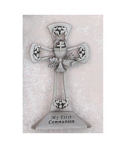 PEWTER STANDING COMMUNION CROSS