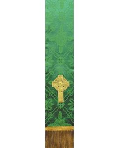 Irish Celtic Cross on Green Ely Bible Marker