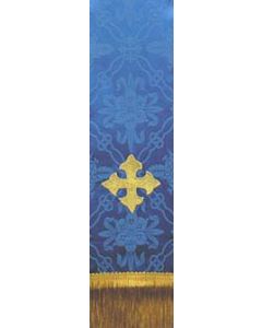 Square Fleury Cross on Blue Bible Marker