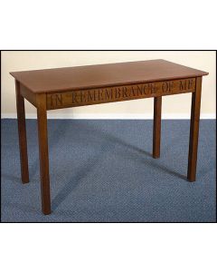 In Remembrance of Me Communion Table Solid Maple