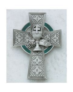 PEWTER CELTIC COMMUNION CROSS