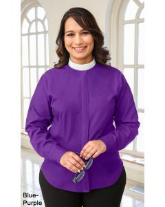 Women's Long Sleeve Fitted Clergy Blouse