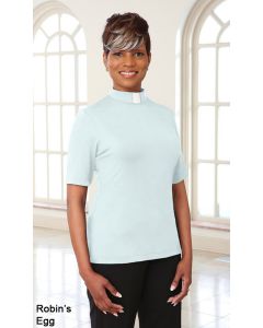 Women's Classic Tab Collar Knit Clergy Shirt