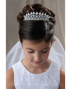 FIrst Communion Crown Headpiece with Crystals