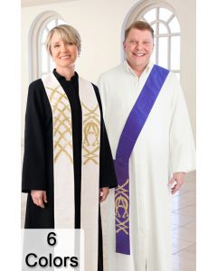 Alpha Omega Clergy or Deacon Stole