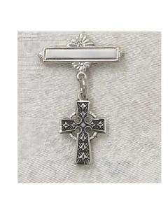 Celtic Cross Baby Bar Pin