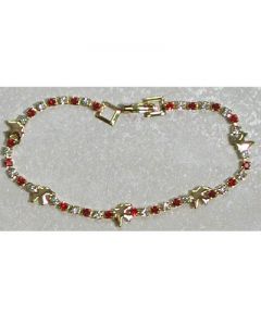 CRYSTAL AND RED DOVE  Confirmation BRACELET