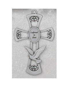 HOLY SPIRIT CONFIRMATION CROSS - Pewter