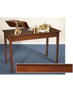 Silk-Screened Communion Table Solid Maple