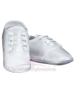 Boys Satin Christening Shoes 