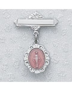 Miraculous Medal Baby Bar Pin Pin Enamel