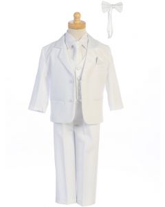 Boys White First Communion Tuxedo Suit