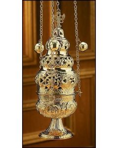 Ornate Church Censer with 12 Bells 