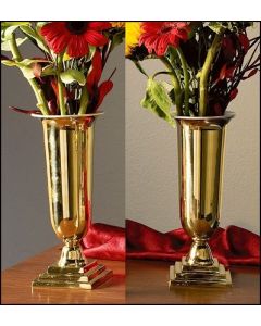 Altar Vases Set of Two Brass