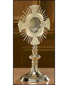 Cross and Rays Monstrance with Luna