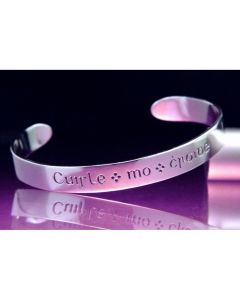 Gaelic Pulse of My Heart Christian Cuff  Bracelet