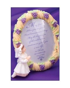 Resin Girl Communion Photo Frame