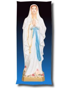Our Lady of Lourdes Outdoor Statue Full Color