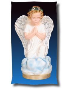 Kneeling Angel Outdoor Statue Full Color