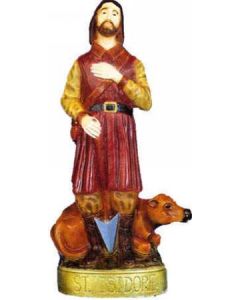 St. Isidore Outdoor Statue Full Color