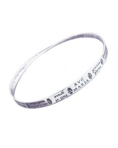 Ave Maria Christian Bangle Bracelet