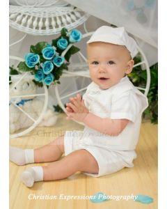 Boys Christening Romper Style Dexter