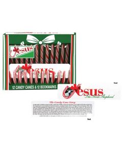 Scripture Candy Canes with Jesus Bookmarks