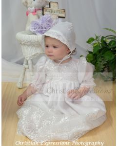 girls christening gown style emily