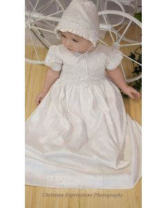 girls silk christening gown style isabel