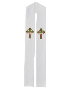 Irish Claddagh Celtic Cross Clergy Stole or Deacon Stole