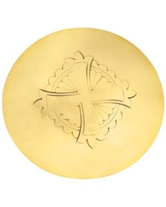 Communion Scale Paten with Engraved Cross Symbol