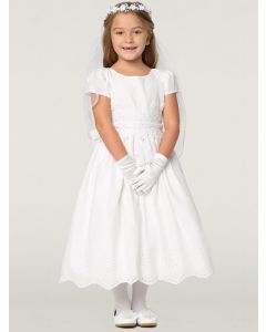 Cotton Eyelet First Communion Dress