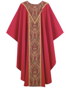 Crimson Roncalli Clergy Chasuble