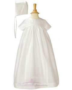 Dupioni Silk Heirloom Christening Gown