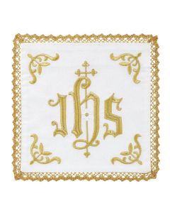 Embroidered IHS Church Chalice Pall - 2/pk