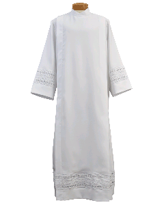 Embroidered Eyelet Clergy Alb