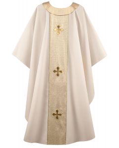 Festive Cross Cowl Neck Chasuble Vestment