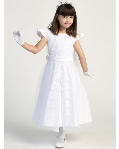 First Communion Dress with Split Skirt