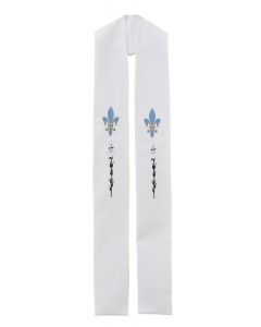 Fleur de Lis Clergy Stole or Deacon Stole