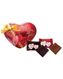 God So Loved Me Heart Scripture Candy Tin 