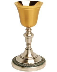 Gold and Silver Two Tone Communion Chalice 8 Oz.