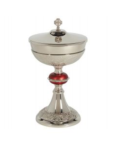 Last Supper Ciborium with Cross Cover Brass