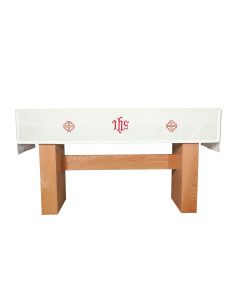 IHS Jerusalem Cross Communion Table Cover