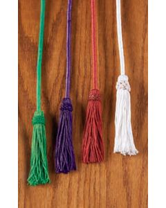 Rayon Cincture with Tassel WHITE