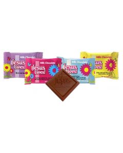 Jesus Lives Easter Chocolate Scripture Candy- Bulk