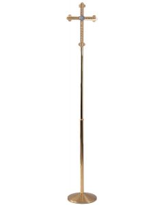 Church Processional Cross with IHS Symbol