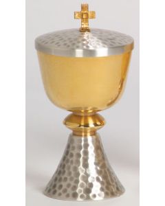 Communion Host Ciborium Two Tone Finish 150 Host Cap