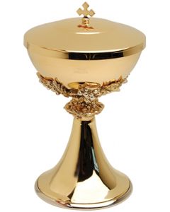 Communion Host Ciborium with Filigree design 175 Host Cap