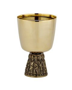 Last Supper Chalice & Bowl Paten Set